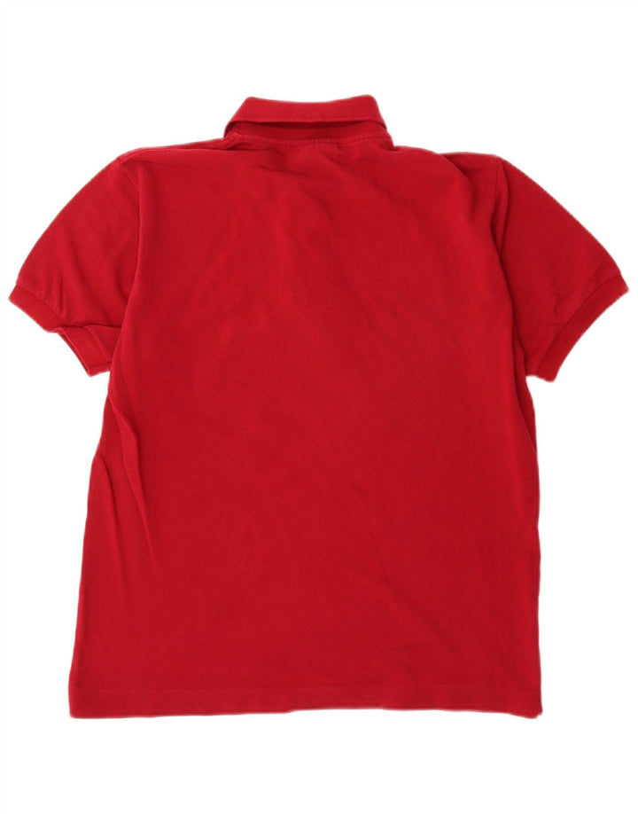 Lacoste Mens Polo Shirt Size 3 Small Red Cotton
