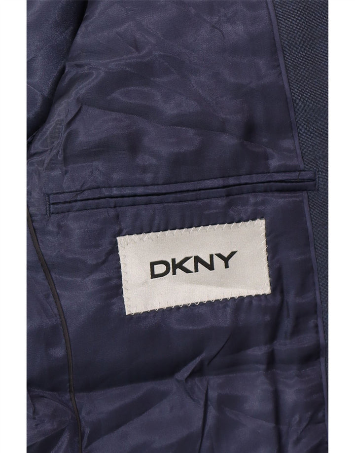 Dkny Mens 2 Button Blazer Jacket UK 38 Medium Navy Blue