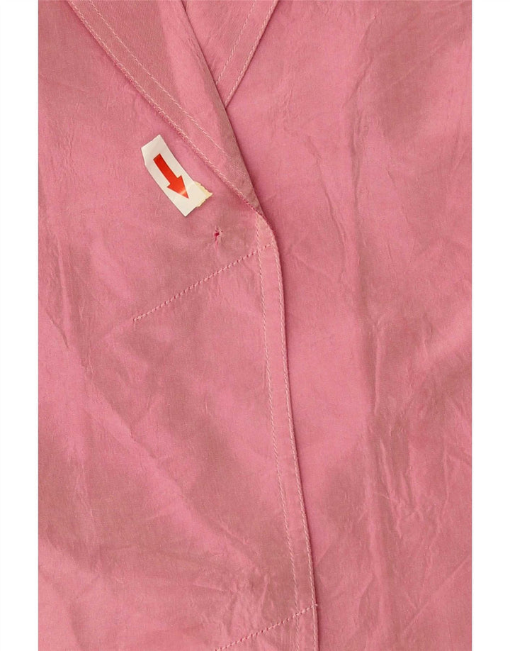 Camicetta camicia vintage da donna EU 38 acetato rosa medio
