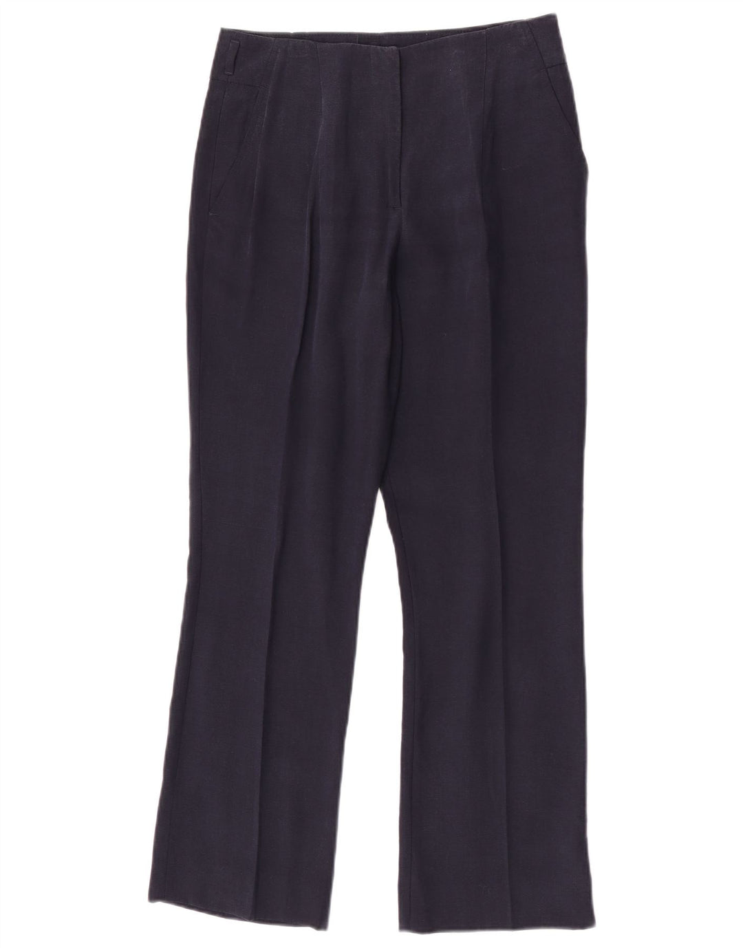 Zara Womens Straight Chino Trousers Medium W28 L28 Navy Blue