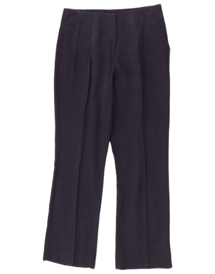 Zara Womens Straight Chino Trousers Medium W28 L28 Navy Blue