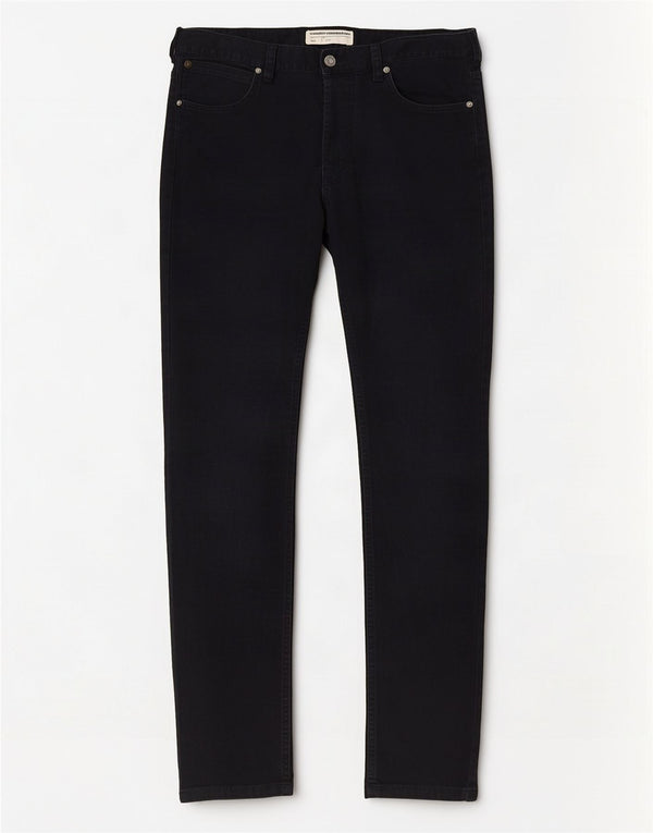 Calça casual slim masculina French Connection W32 L31 algodão azul marinho