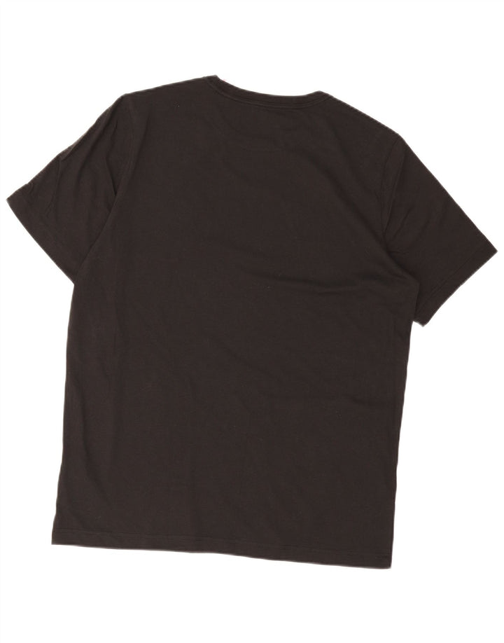 Puma Mens Graphic T-Shirt Top Medium Black Cotton