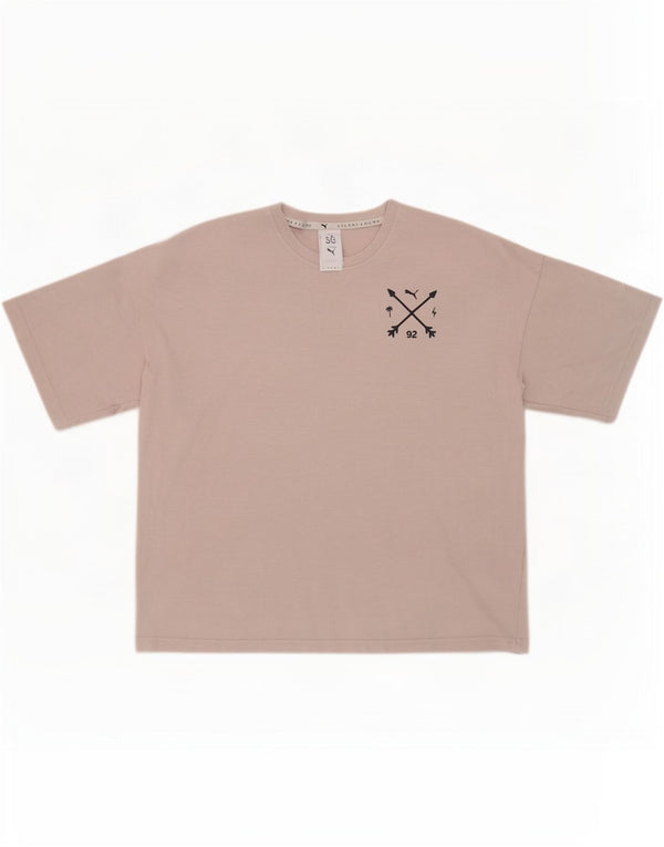 T-shirt grafica oversize Puma Selena da donna UK 12 Grigio medio