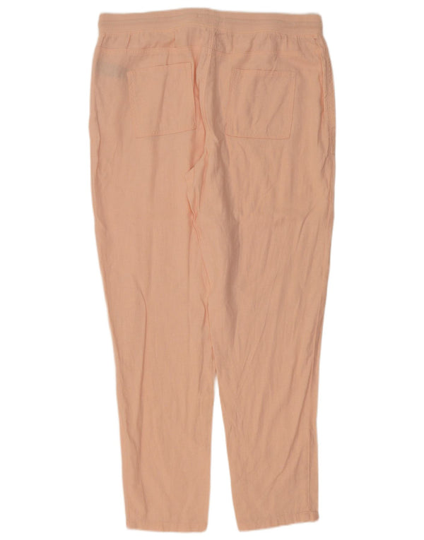 Pantaloni chino affusolati da donna Marks & Spencer UK 16 Large W36 L31 Rosa