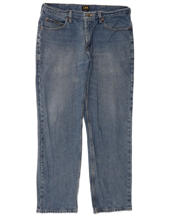Lee Jean droit homme W34 L29 bleu coton