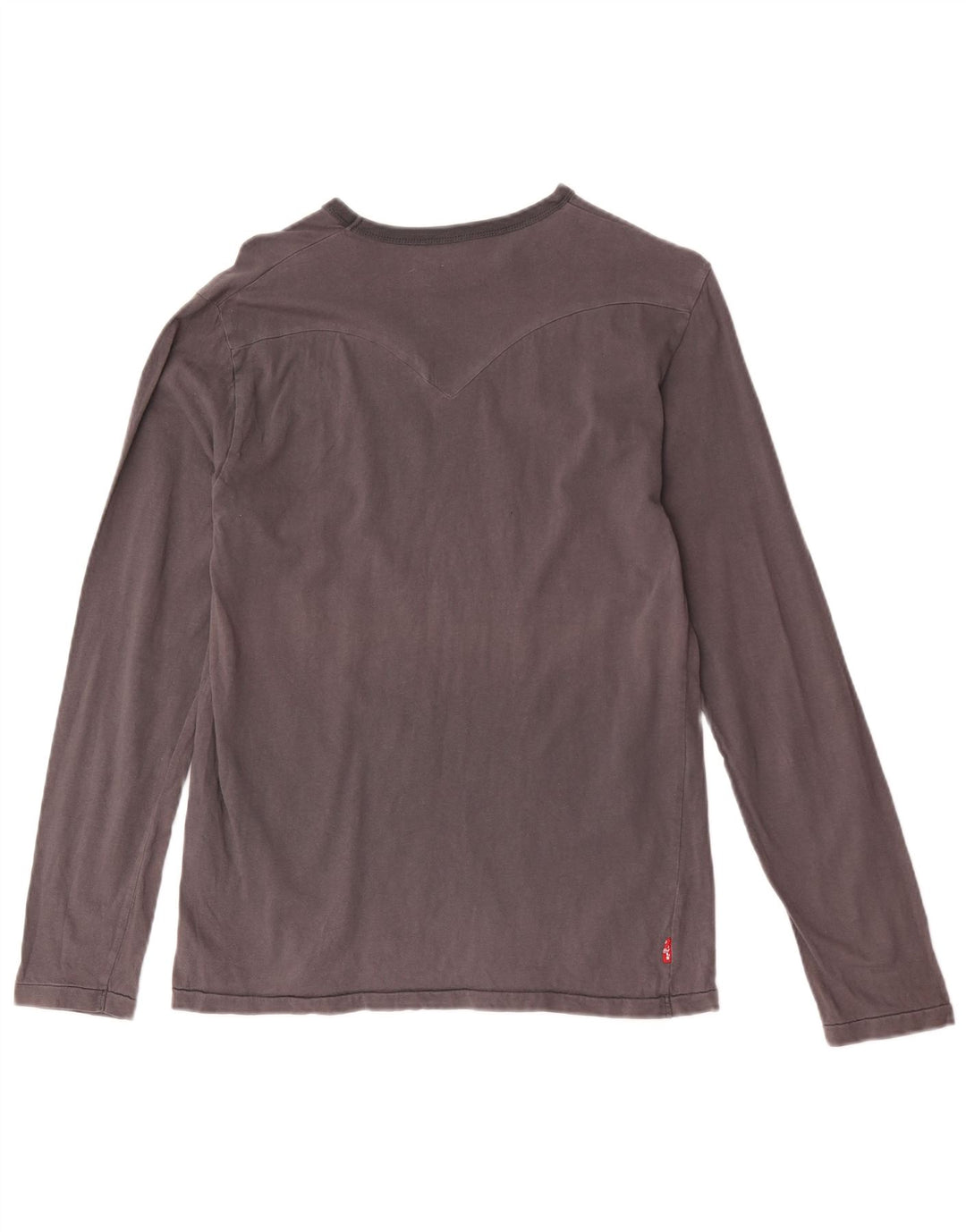 Levi's Mens Graphic Top Long Sleeve Small Grey Cotton