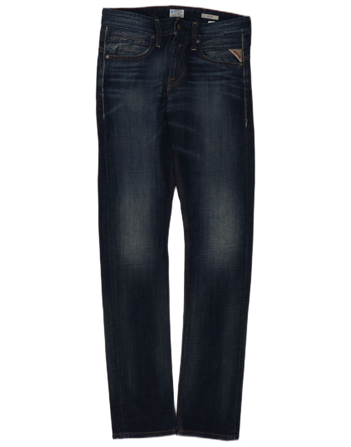 REPLAY Womens Jeto Slim Jeans W29 L34 Blue Cotton