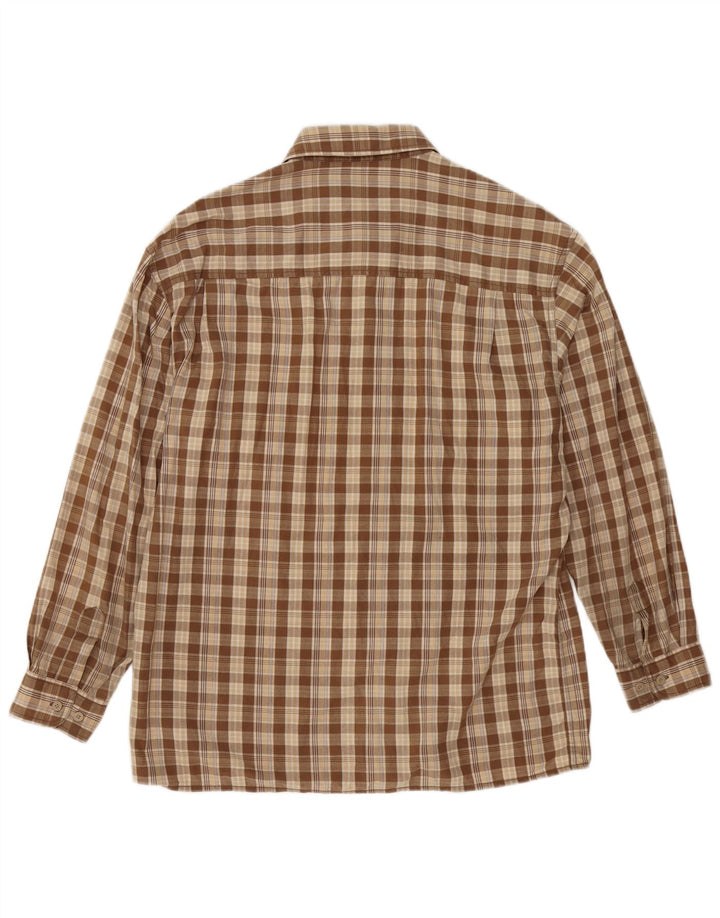 Wrangler herreskjorte stor brun ternet bomuld