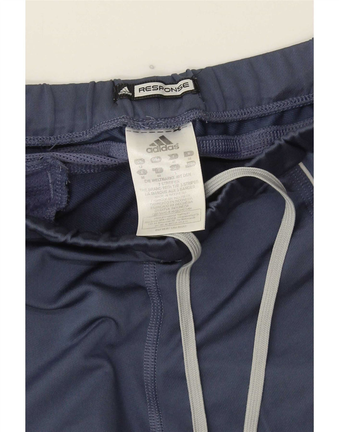 Adidas Women's Response Capri Leggings UK 12 Medio Azul Marino Poliéster