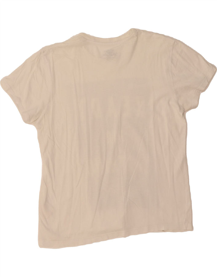 WRANGLER Mens Regular Fit Graphic T-Shirt Top Large White Cotton Vintage Wrangler and Second-Hand Wrangler from Messina Hembry 