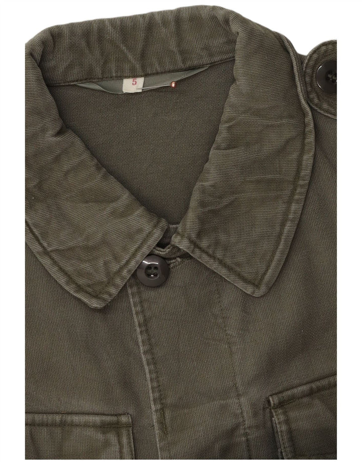 Jaqueta militar masculina vintage UK 38 médio cáqui