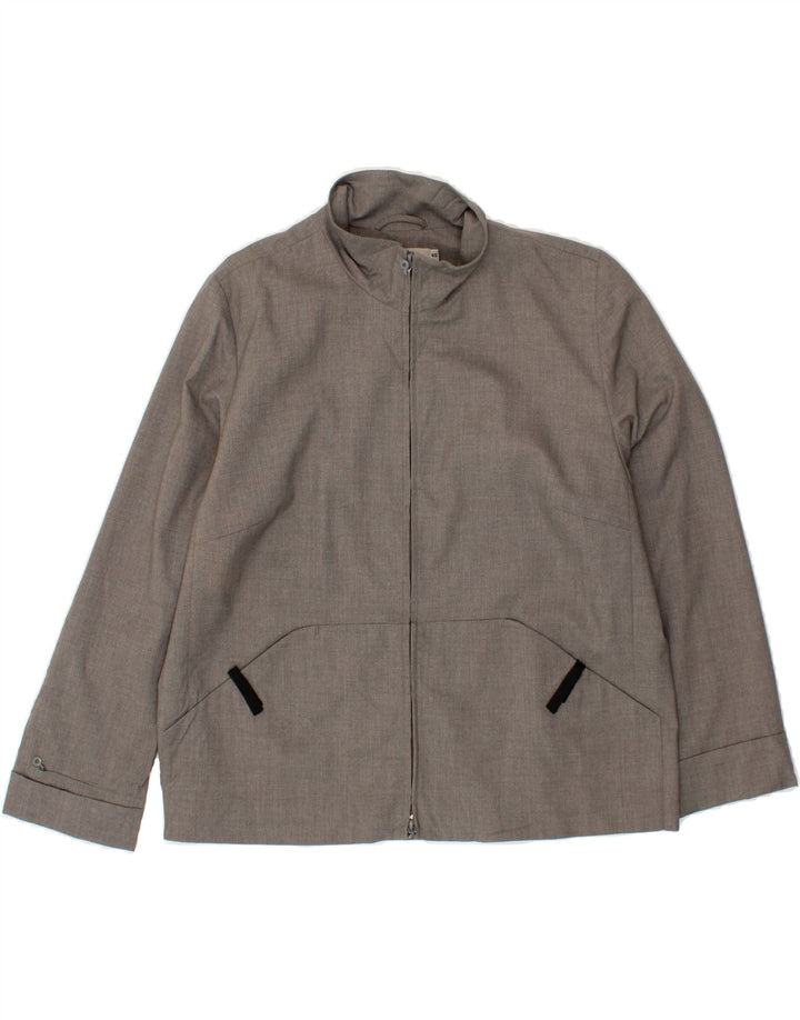 S.OLIVER Womens Oversized Bomber Jacket IT 40 Small Grey Polyester Vintage S.Oliver and Second-Hand S.Oliver from Messina Hembry 