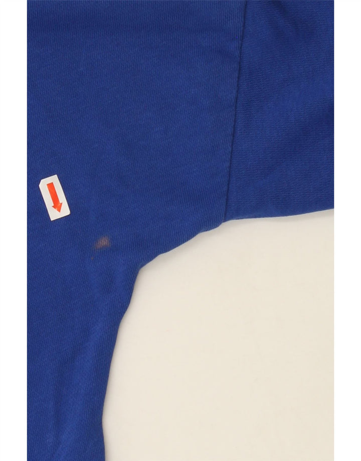 ADIDAS Boys Zip Hoodie Sweater 11-12 Years Blue Vintage Adidas and Second-Hand Adidas from Messina Hembry 