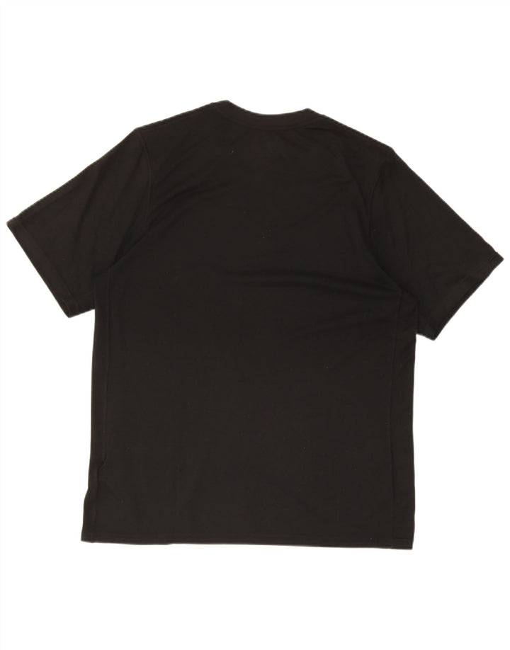 Nike Mens Dri Fit T-Shirt Top Medium Black Polyester