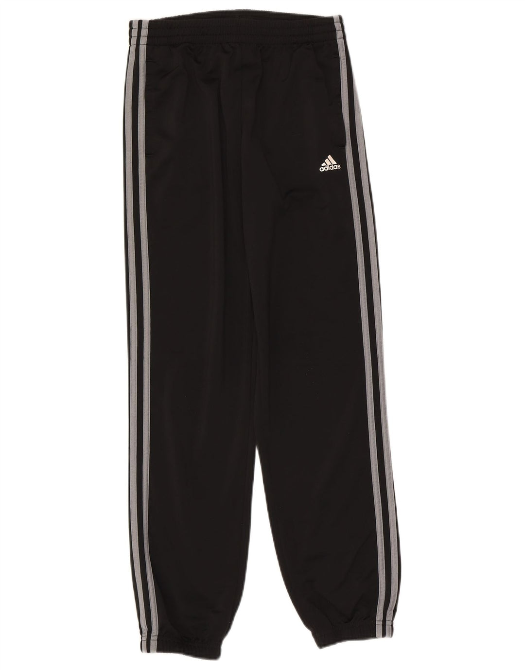 Adidas Boys Tracksuit Trousers Joggers 13-14 Years  Black Polyester