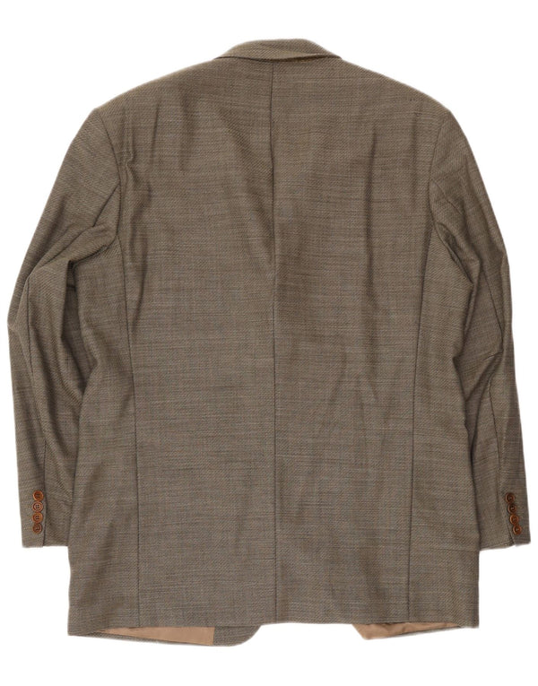 Hugo Boss férfi 3 gombos blézerkabát EU 54 2XL szürke szűz gyapjú