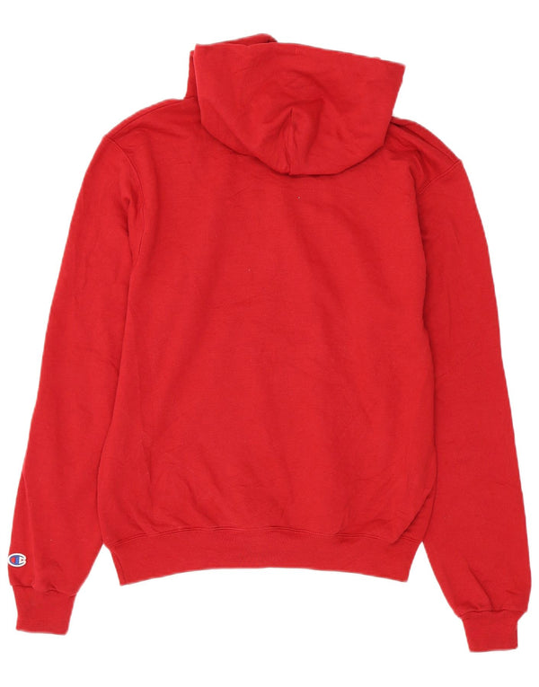 Champion Mens Denver Graphic Hoodie Jumper Small Red Cotton