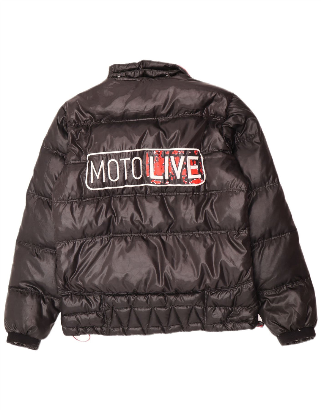 Bomboogie Chaqueta acolchada con gráfico para hombre UK 42 XL Poliéster negro