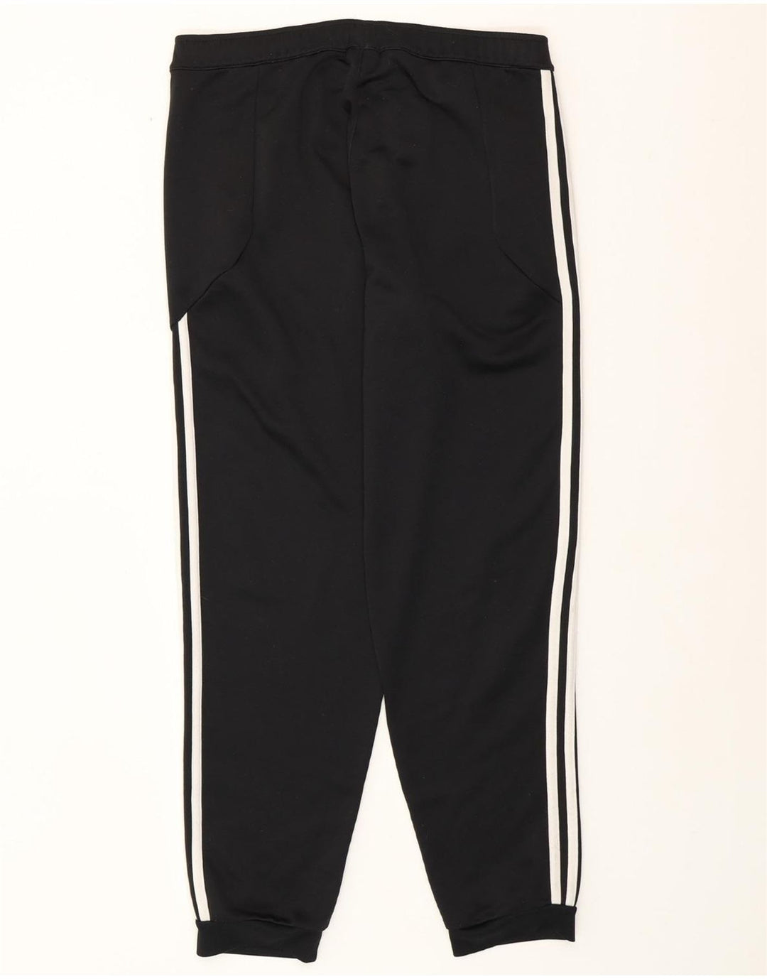 ADIDAS Mens Tracksuit Trousers Joggers Large Black Polyester