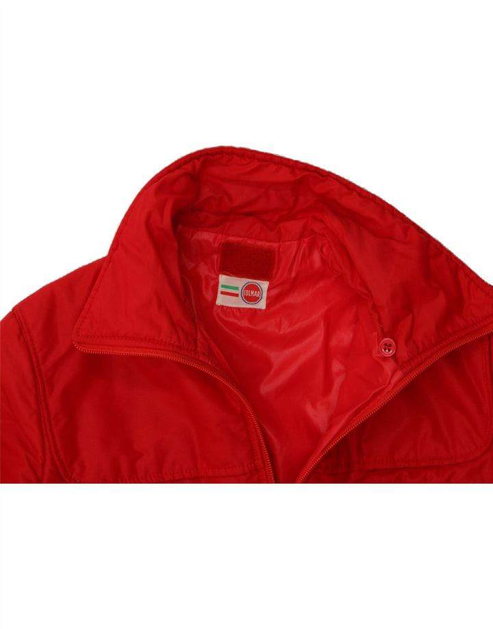 COLMAR Womens Utility Jacket UK 14 Medium Red Polyamide Vintage Colmar and Second-Hand Colmar from Messina Hembry 