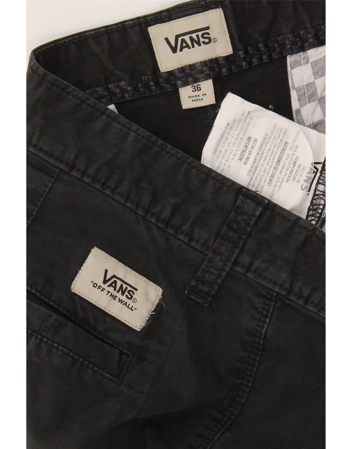 Vans Mens Slim Chino Trousers W36 L32 Black Cotton