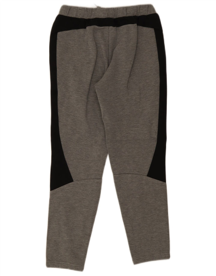 Puma Mens Tracksuit Trousers Small Grey Colourblock