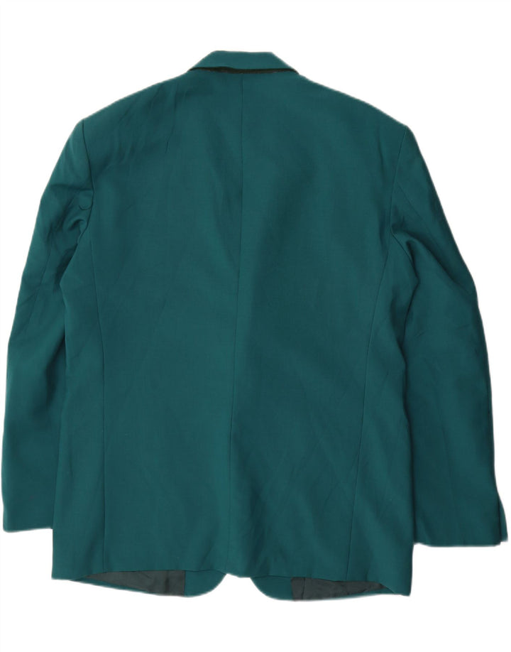 Vintage Mens 2 Button Blazer Jacket IT 54 2XL Blue Wool