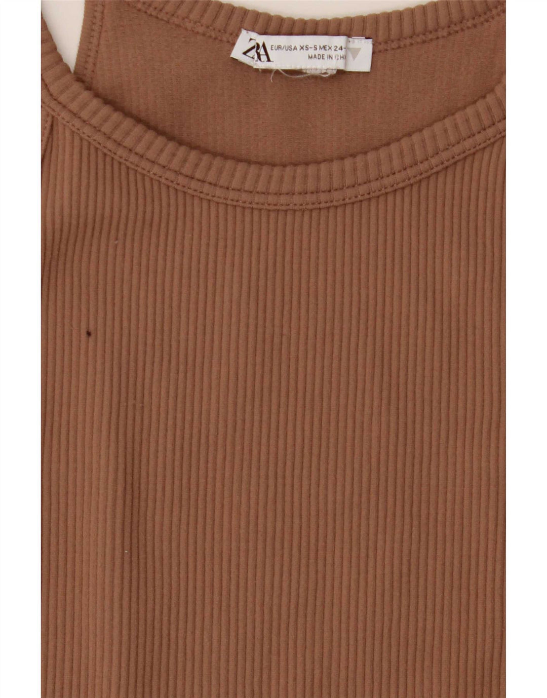 Zara Womens Mini Halter Dress UK 4 XS Brown