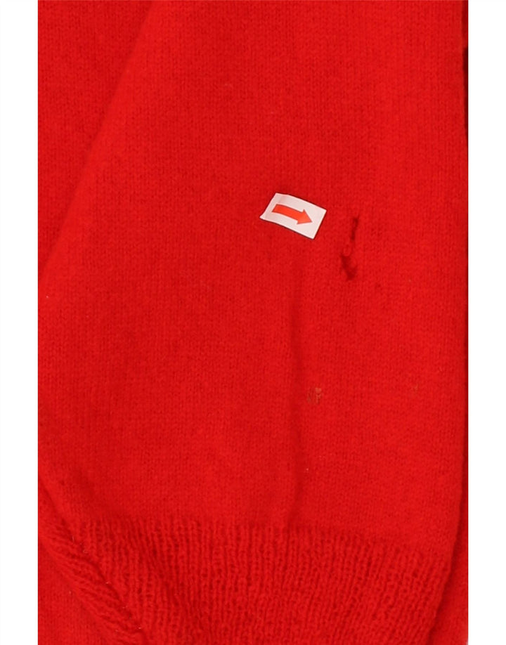 PRINGLE Mens V-Neck Jumper Sweater UK 40 Large Red Vintage Pringle and Second-Hand Pringle from Messina Hembry 