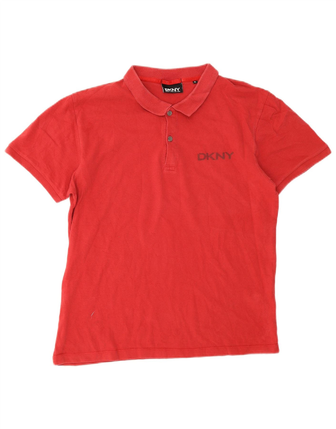 Polo da uomo Dkny XL in cotone rosso