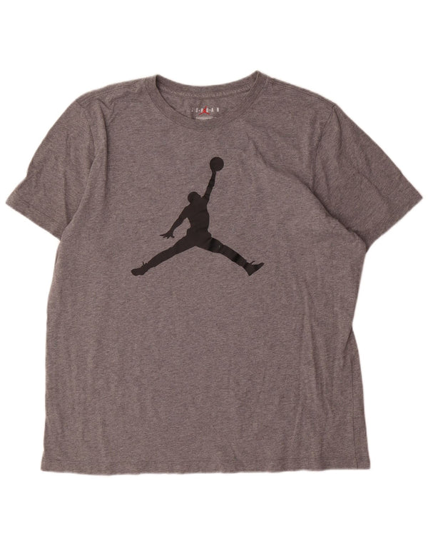 Ανδρικό μπλουζάκι Jordan Standard Fit Graphic Top XL Γκρι βαμβακερό