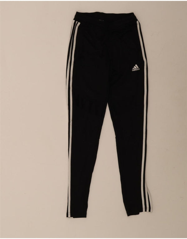 Adidas Womens Tracksuit Trousers UK 4/6 XS  Black Polyester Sports