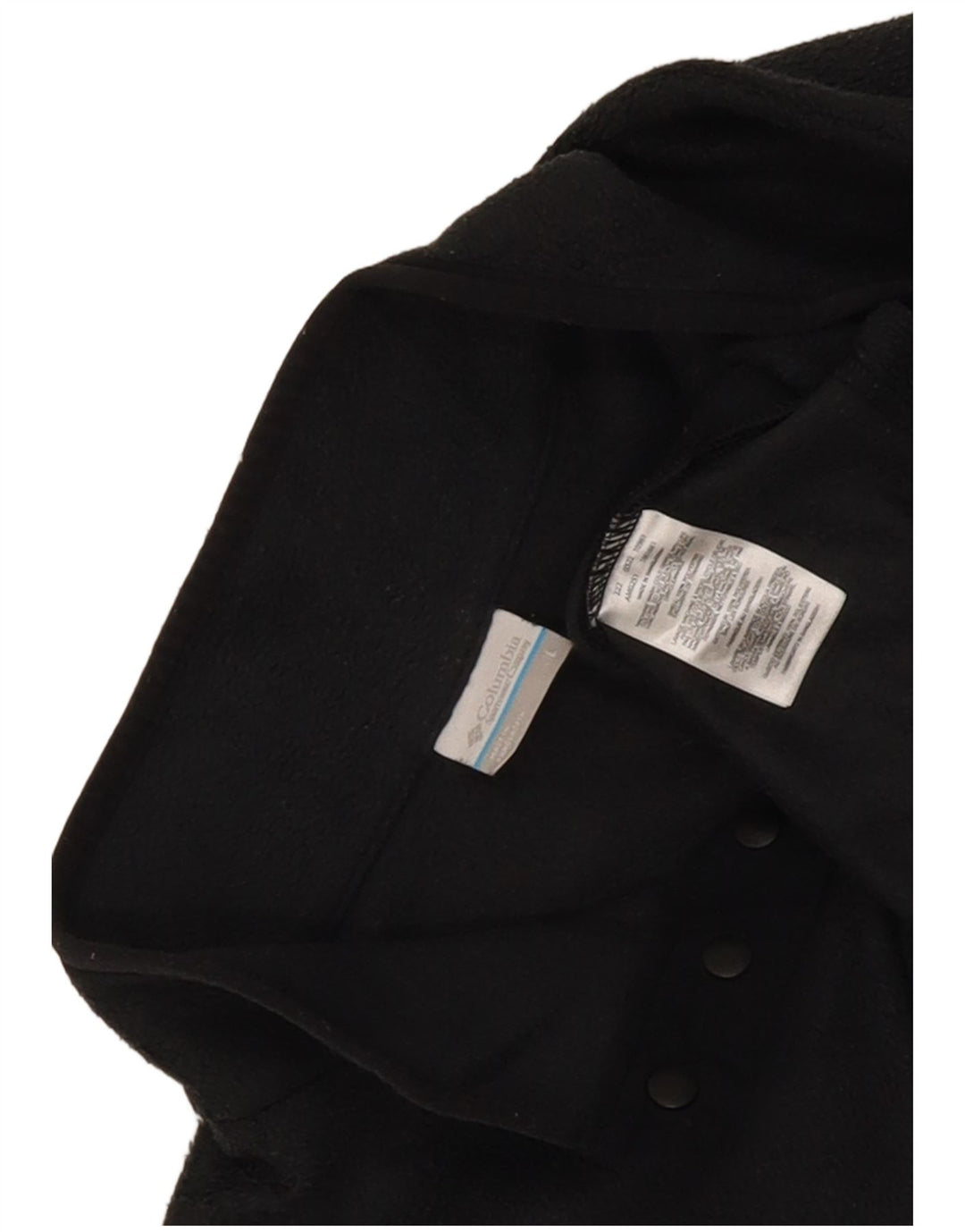 Columbia Mens Button Neck Fleece Jumper Large Grey Polyester