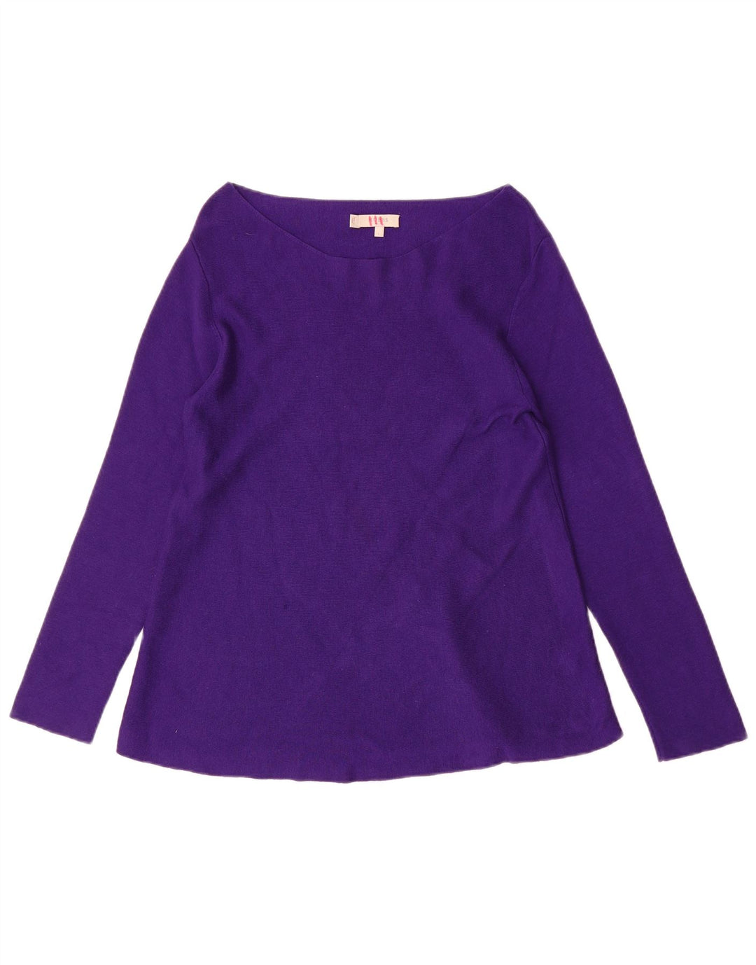 HOBBS Womens Top Long Sleeve UK 14 Large Purple Viscose