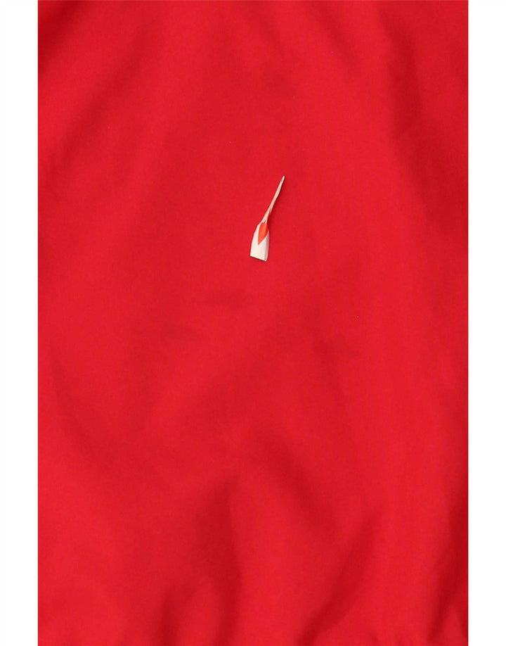 Umbro Mens Tracksuit Top Jacket Medium Red Colourblock Polyester
