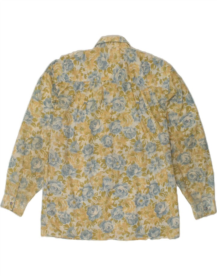 TIKIDA Womens Shirt Blouse UK 14 Large Green Floral Polyester Vintage TIKIDA and Second-Hand TIKIDA from Messina Hembry 