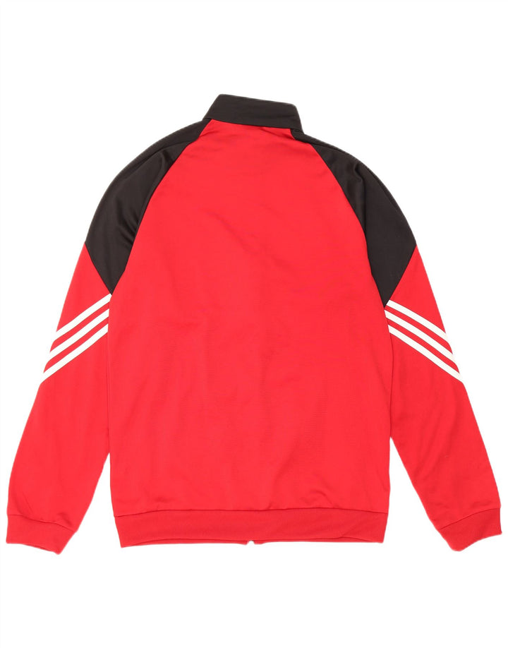 Мужской спортивный костюм Adidas, верхняя куртка, маленький красный полиэстер с цветными блоками