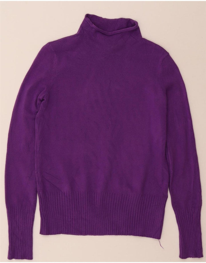 FRENCH CONNECTION Womens Turtle Neck Jumper Sweater UK 10 Small Purple Vintage French Connection and Second-Hand French Connection from Messina Hembry 