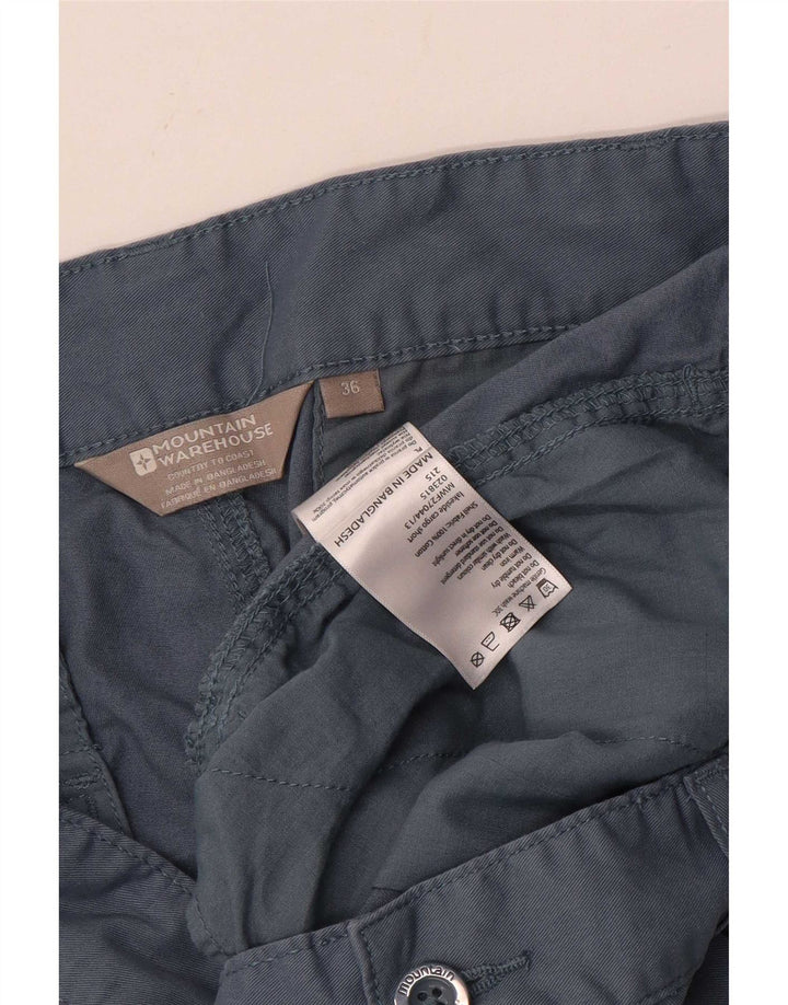Мужские шорты-карго Mountain Warehouse W36, большие синие, хлопок