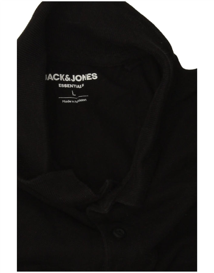 Jack & Jones herre poloskjorte stor sort bomuld