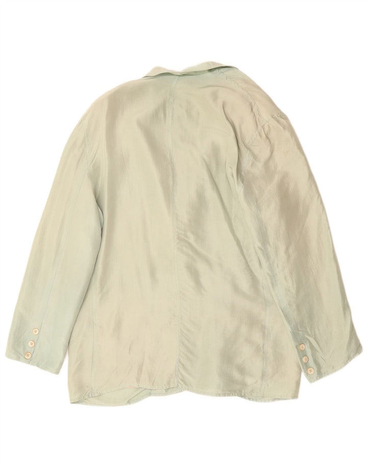 KRIZIA Womens 2 Button Blazer Jacket IT 46 Large Green