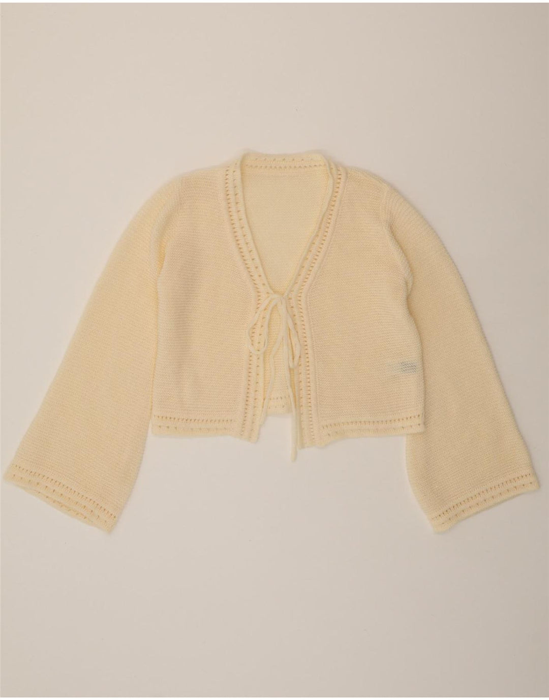 SHEIN Womens Oversized Bolero Jumper UK 6 XS Beige Polyester Vintage Shein and Second-Hand Shein from Messina Hembry 