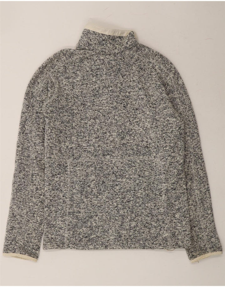 COLUMBIA Womens Tracksuit Top Jacket UK 6 XS Grey Flecked Polyester Vintage Columbia and Second-Hand Columbia from Messina Hembry 