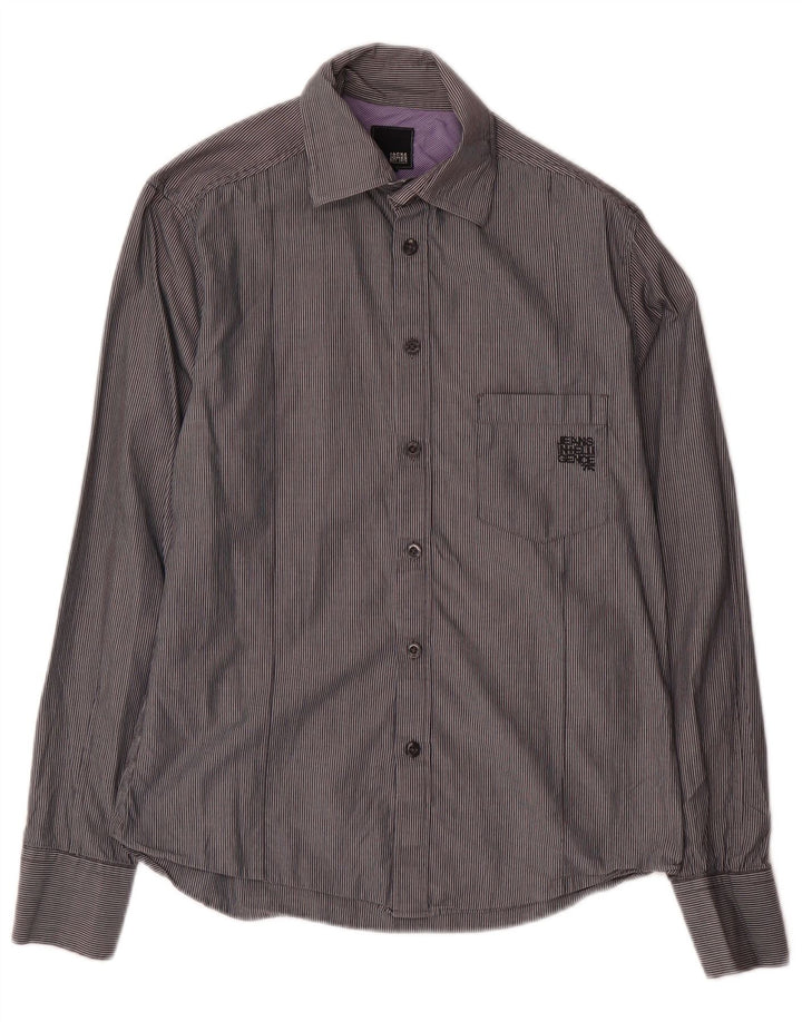JACK & JONES Chemise Homme Petite Rayure Grise Coton