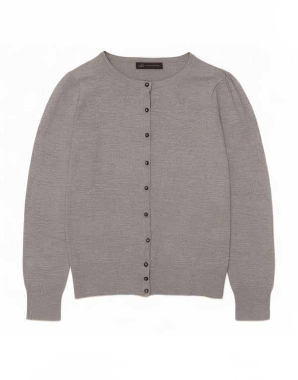 Marks & Spencer Damen-Cardigan-Pullover UK 10 Small Graue Viskose