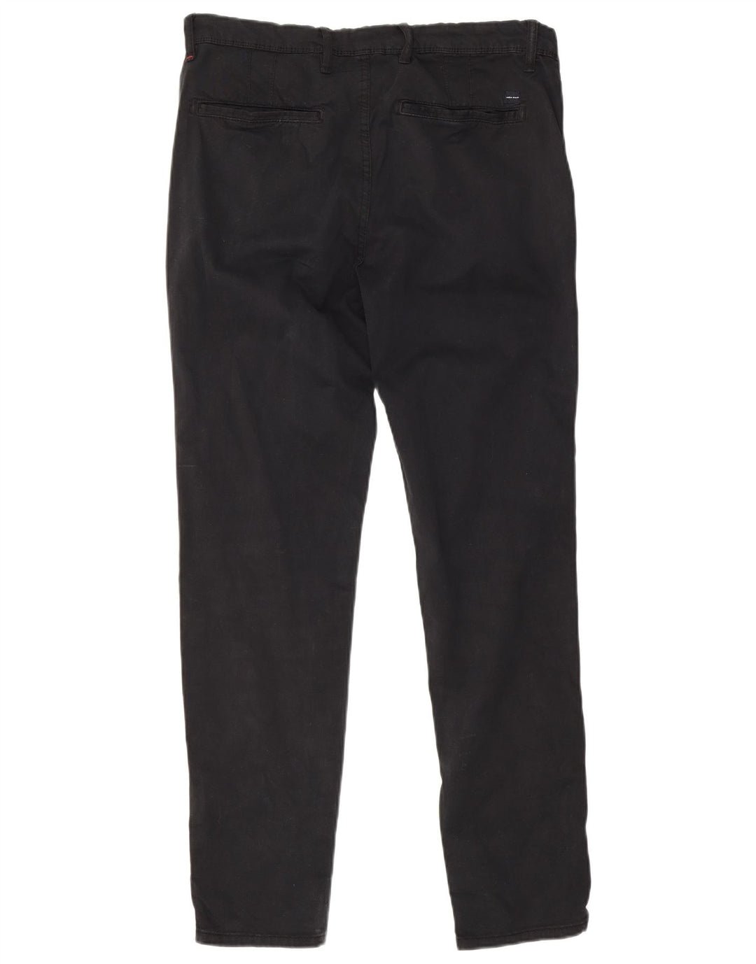 Zara Mens Slim Chino Trousers EU 40 Medium W31 L30 Black