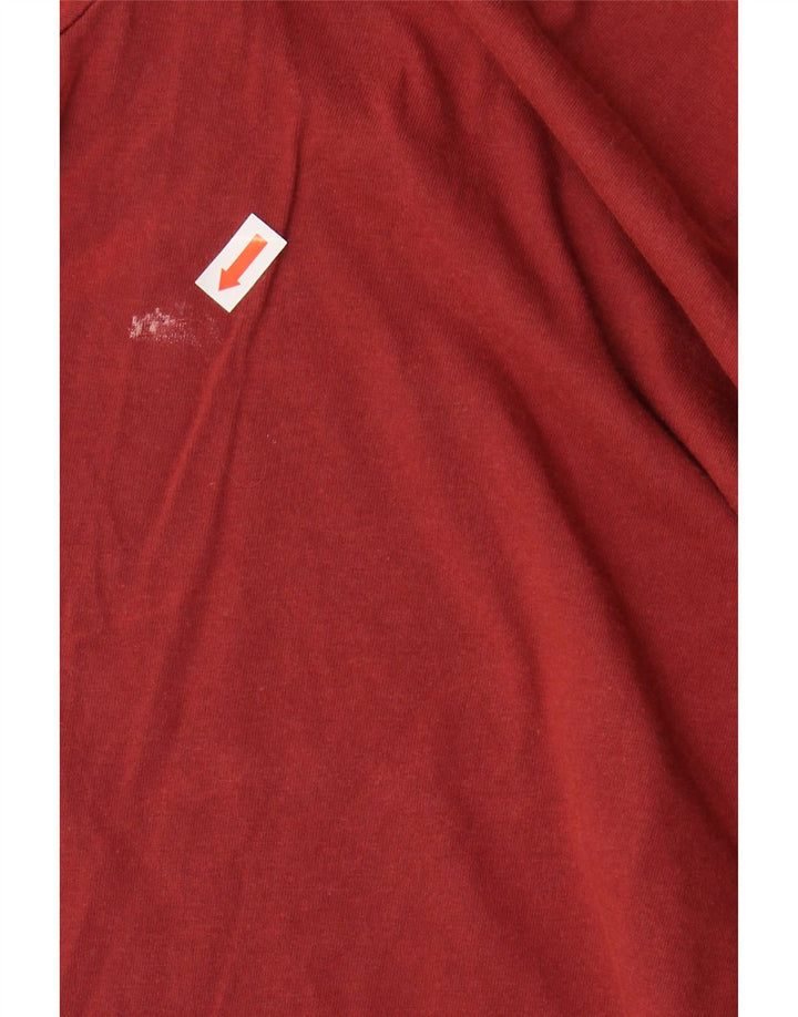 JACK WILLS Mens Graphic T-Shirt Top Large Maroon Cotton
