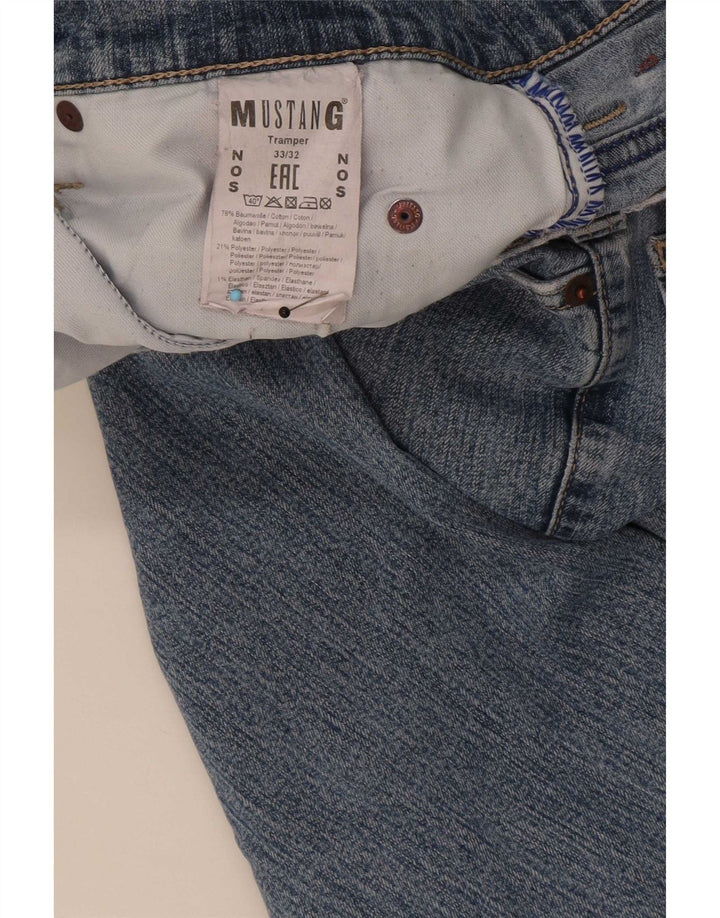 Mustang Herre Tramper Straight Jeans W33 L32 Blå Bomuld