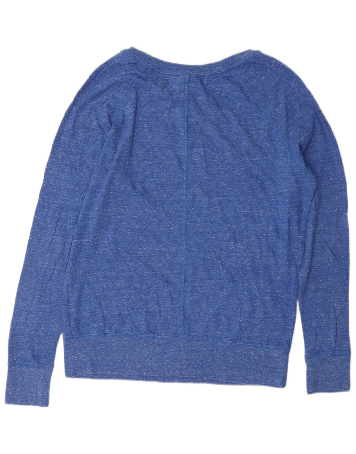 Nike Dame Sweatshirt Jumper UK 14 Medium Blue Flecked Bomuld
